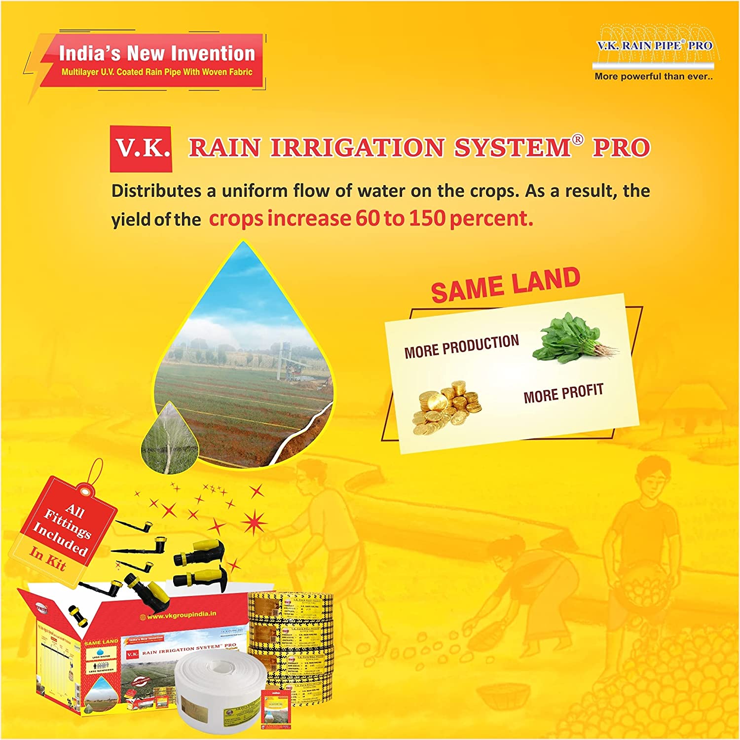 V.K. Rain Pipe Irrigation System PRO